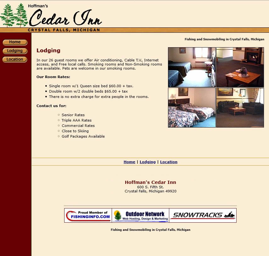 Cedar Inn - Web Site Archived From 2006